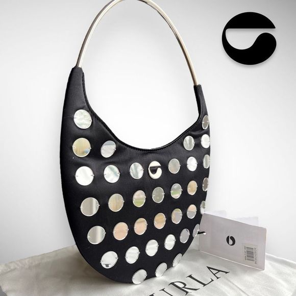 🚫SOLD ON DEPOP🚫NWT Coperni Ring Swipe Mirror Stud Black Shoulder / Top Handle - Picture 17 of 17